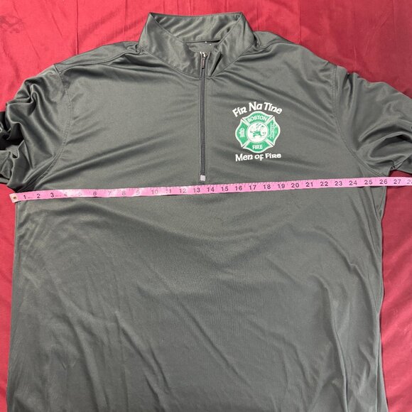 Boston Irish Fire Fir Na Tine Paragon Performance Quarter Zip Pullover size 2XL - Picture 7 of 9